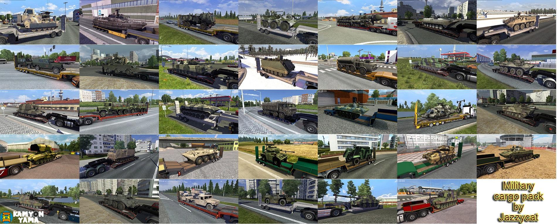 ETS2 – JAZZYCAT  Askeri Kargo Paketi