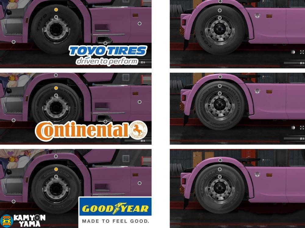 ETS2 – Gelişmiş Lastik Modu (1.30.x)