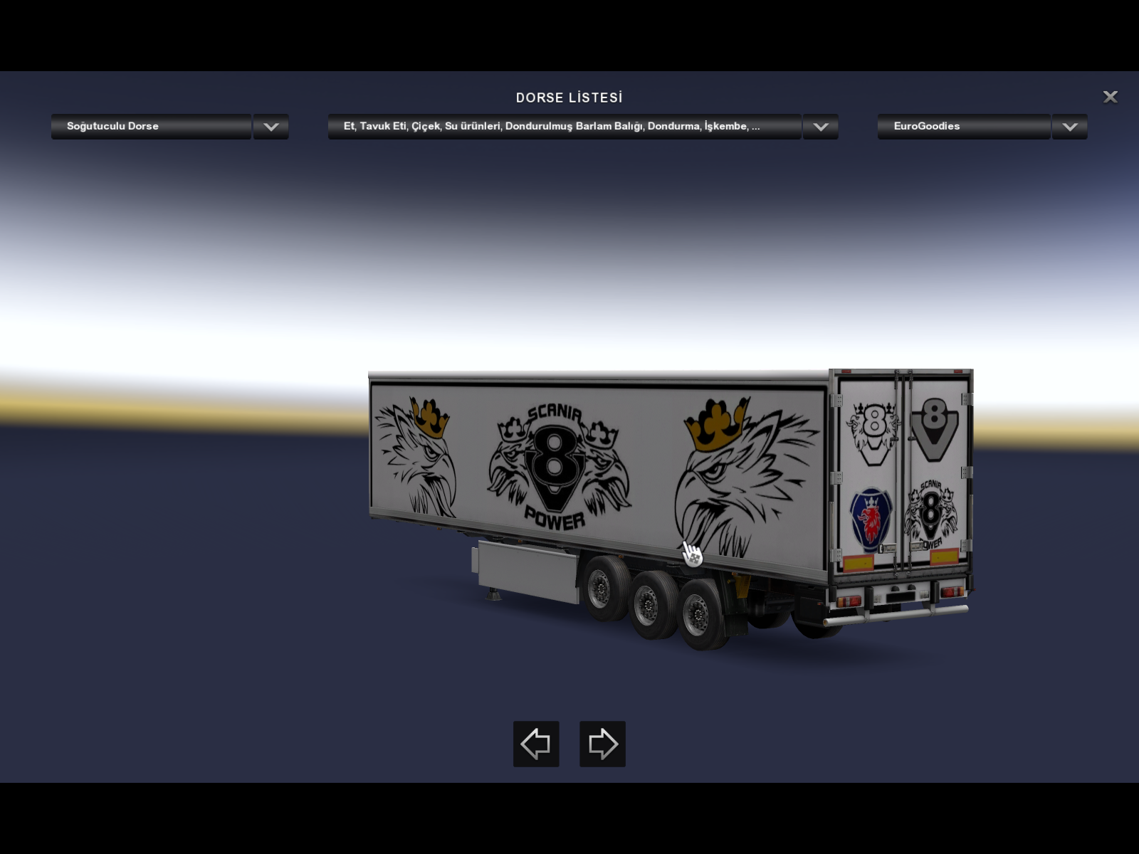 ETS 2 – Scania V8 Dorsesi