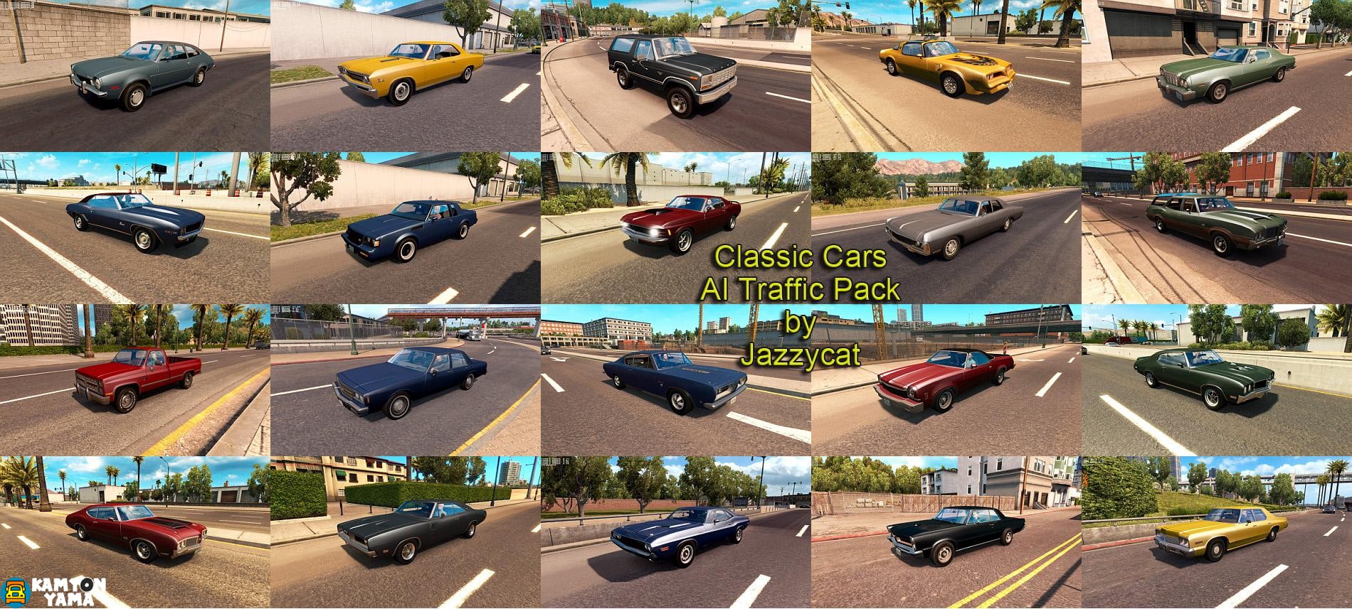 ATS – Trafik için Klasik Araba Paketi V1.6 (1.29.x)