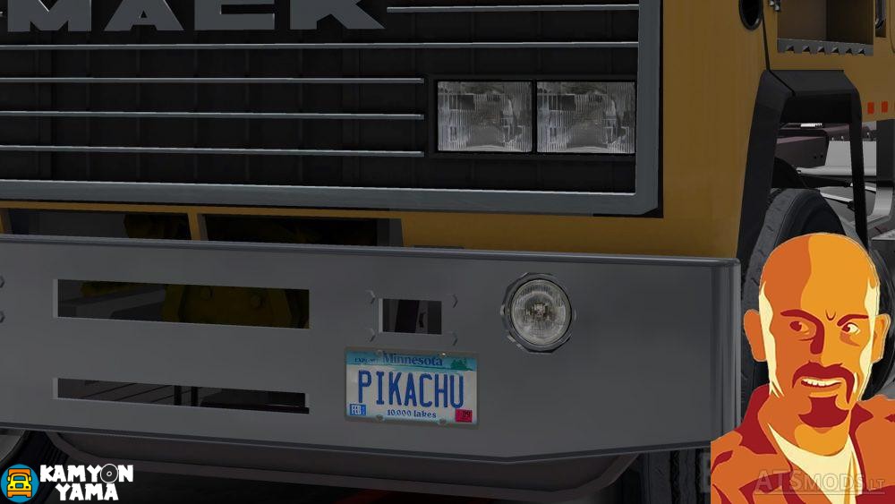 ATS – Mack Ultraliner Tırı için Özel Plaka Modu