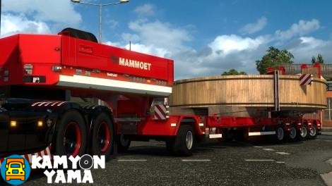 ETS2- MAMMOET Kırmızı Ağır Nakliyat Dorse Skini