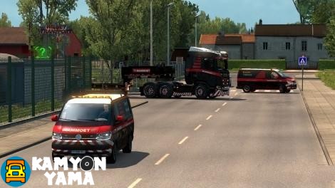 ETS2 – Mammoet Yeni Scania S & R + Dorse + Eskort Skin (1.30.x)