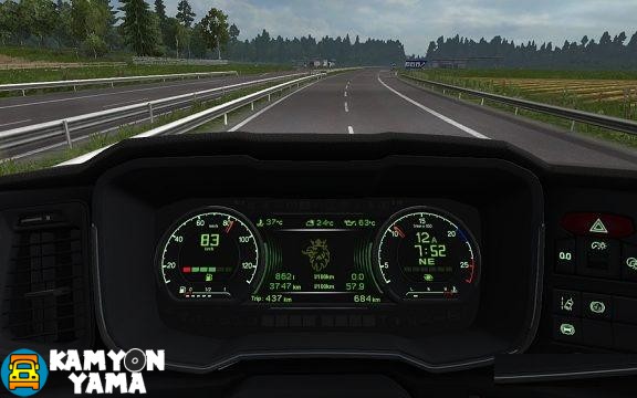 ETS2 – Yeni Scania S ve R İçin Gösterge Paneli