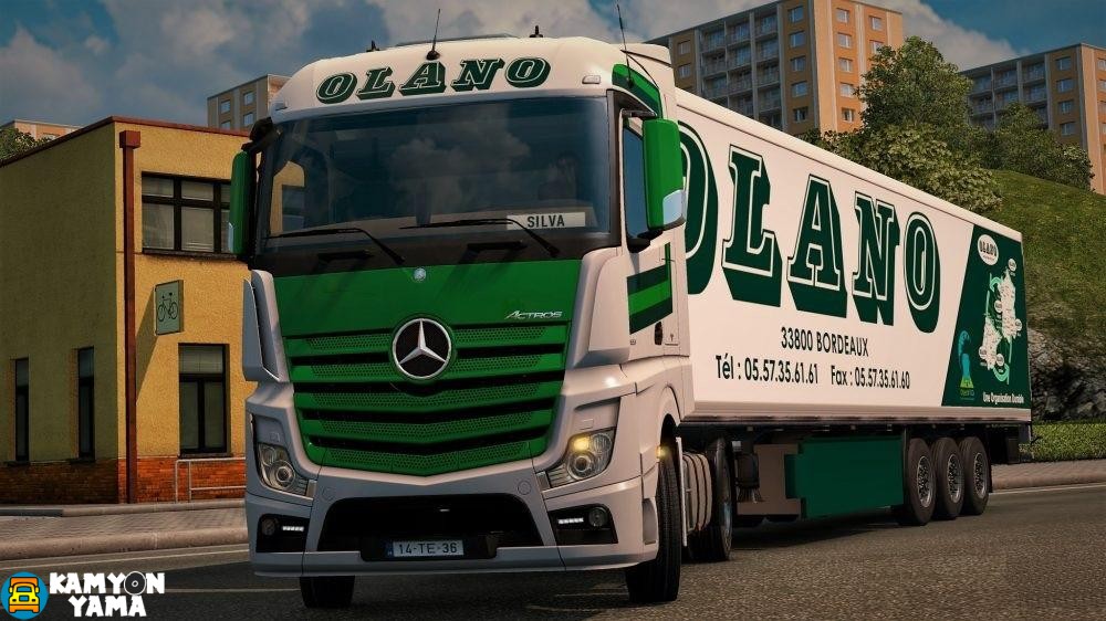 ETS2 – Mercedes-Benz Actros MP4 Olano Skin Paketi