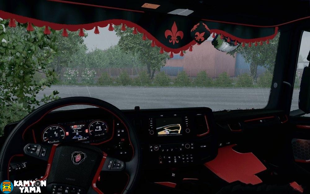 ETS2 – Scania 2016 S&R CMI Kırmızı İnterior Modu  (1.30.x)