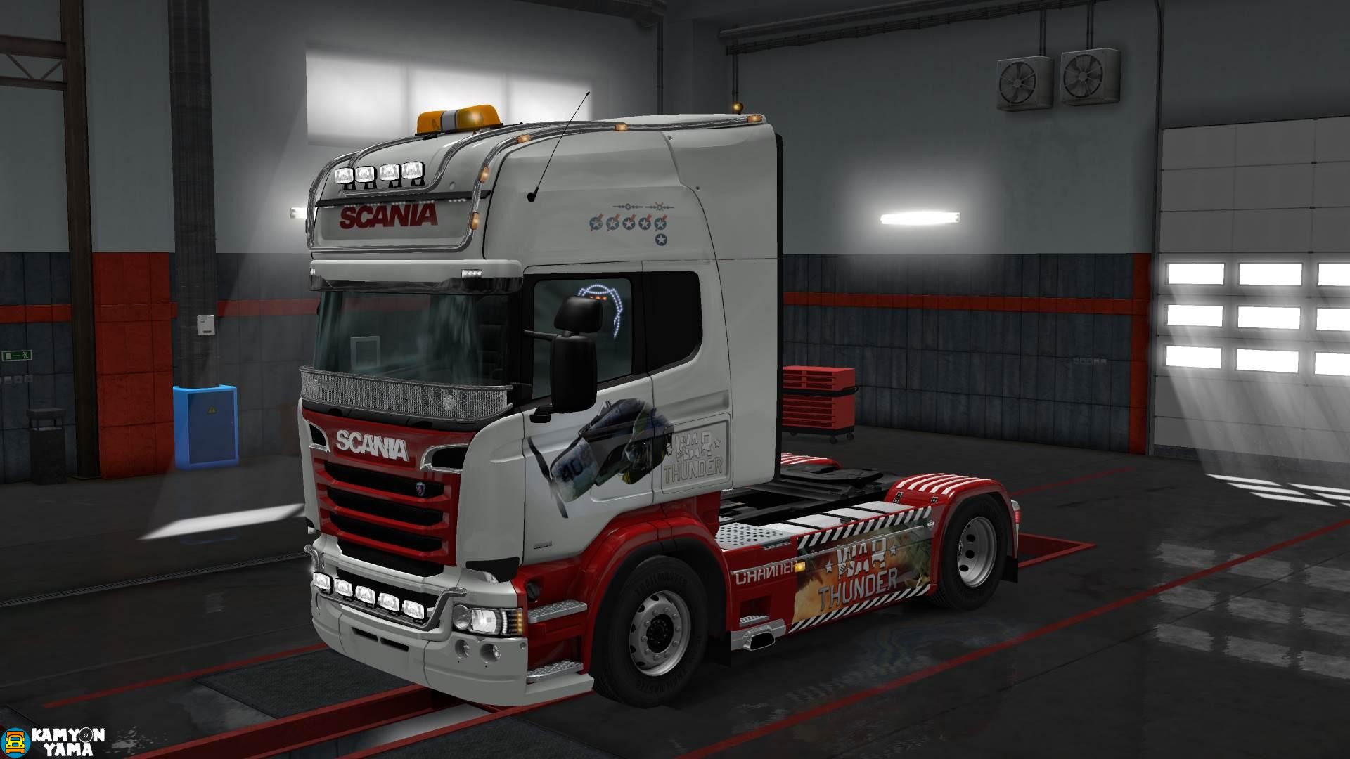 ETS2 – Scania R RJL War Thunder Skin (1.30.x)