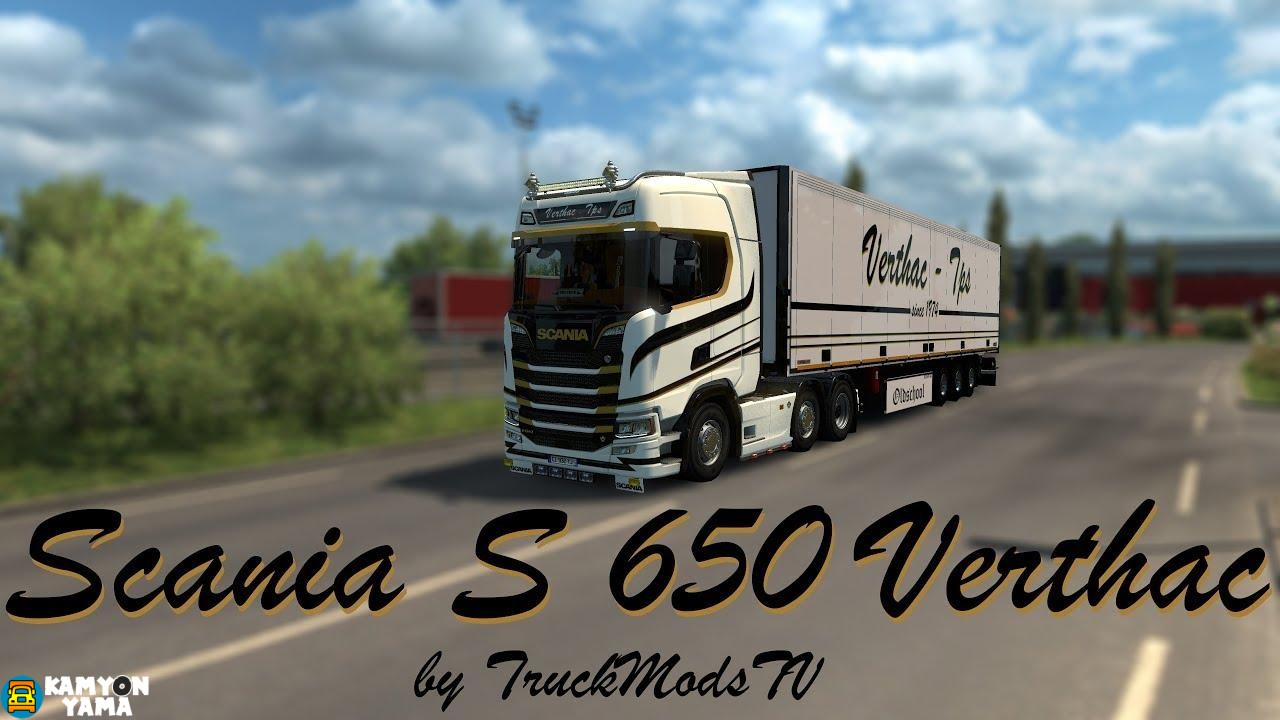 ETS2 – Scania Yeni S VERTHAC COMBO Skin (1.30.x)