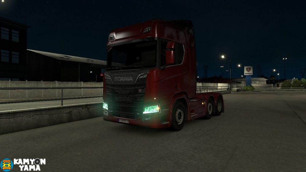 ETS2 – Scania Yeşil Far Modu (1.30.x)