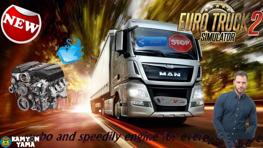 ETS2 – Bütün Kamyonlar için Turbo ve Hızlı Motorlar (1.30.x)
