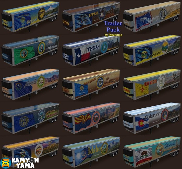 ATS – Amerikan Eyaletleri Dorse Skin Paketi V2.0