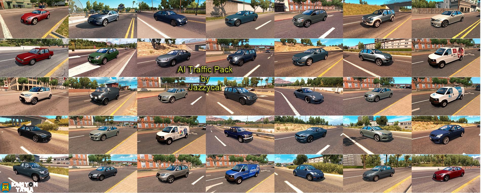 ATS – Jazzycat Trafik için Araç Paketi v.3.8