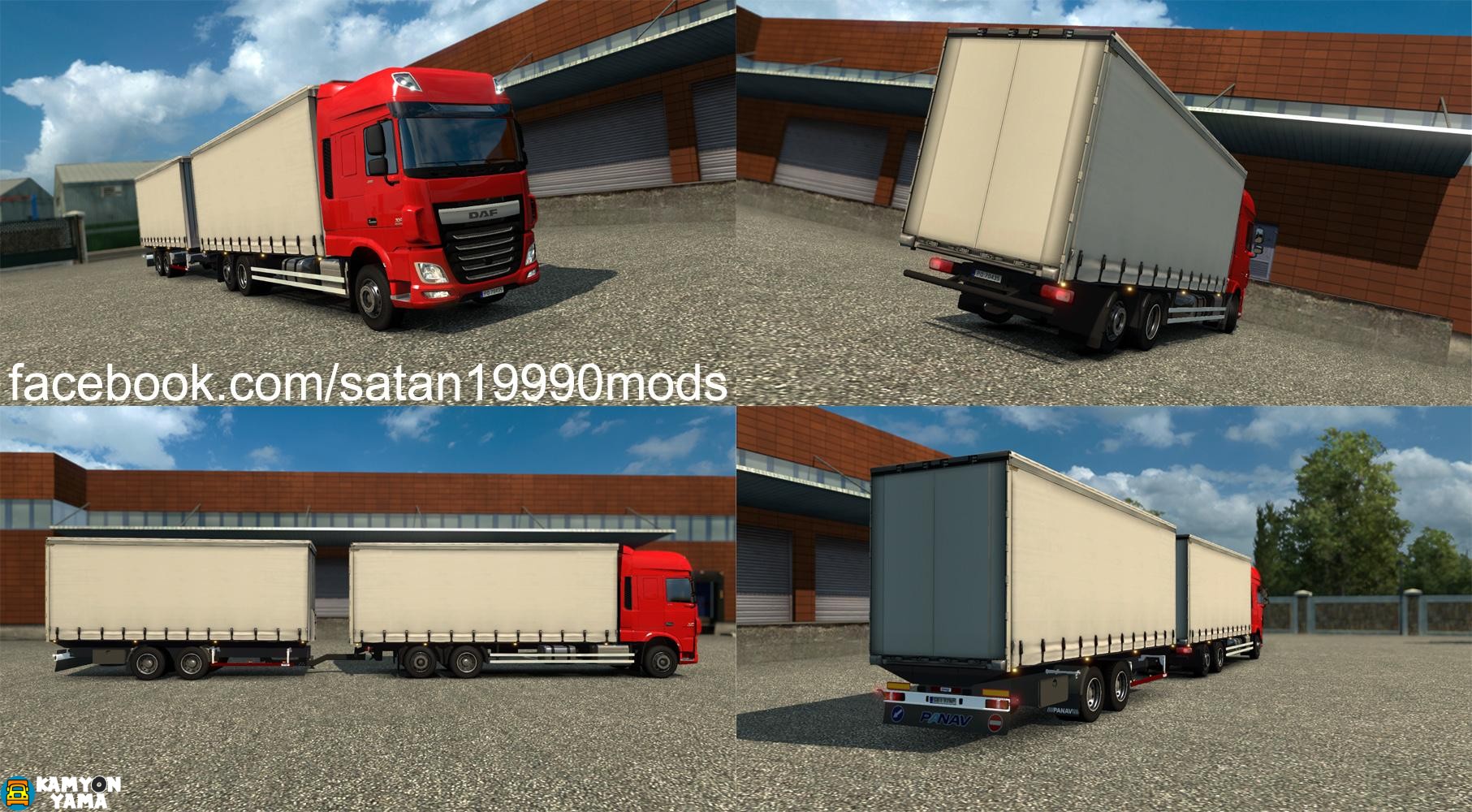 ETS2 – Daf Xf Euro 6 Çift Dorse Tır Modu