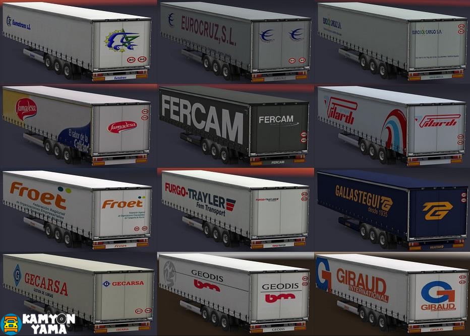 ETS2 – Gerçek Avrupa Firmaları Dorse Modu