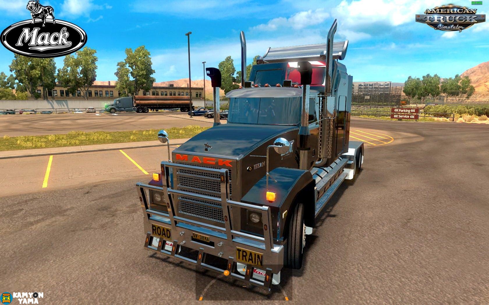 ATS – Mack Titan V8 + Kabin Görünümü V3.2 1.30.x