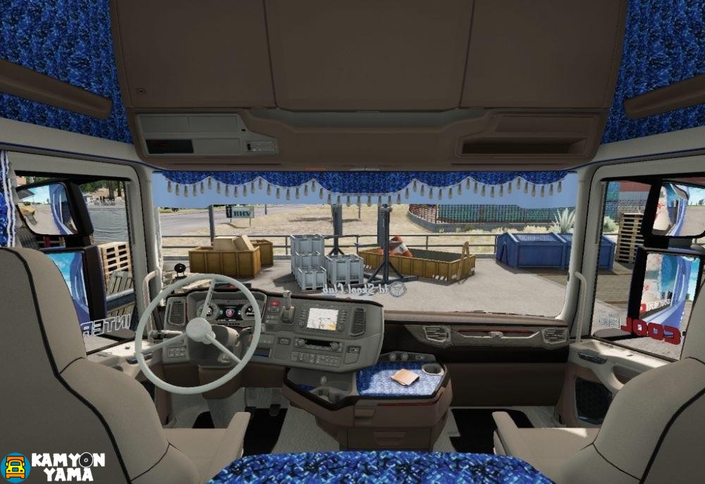 ETS2 – Scania Yeni S ve R Serisi için Mavi Kabin Tasarımı
