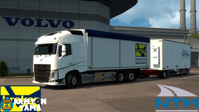 ETS2 – Volvo Fh16 2012 için Kraker Çift Dorse Modu