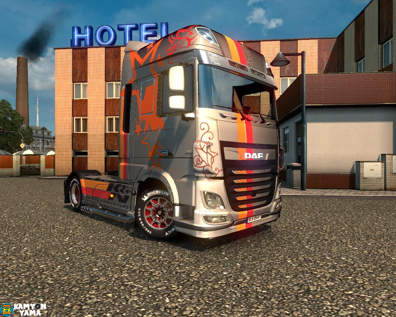 ETS2 – Daf Euro 6 K&N Yıldız Metalik Skin V1.0