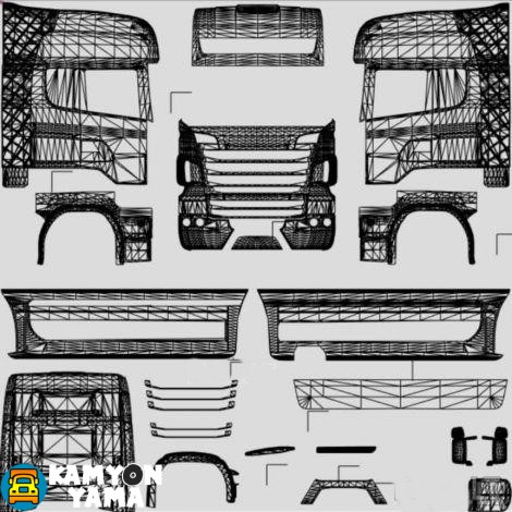 ETS2 – Bütün Tırlar için Skin Şablonları