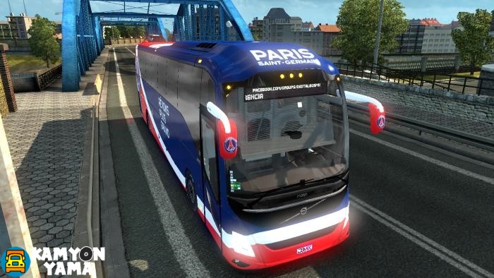 ETS2 – Volvo 9800 + Paris Saint Germain Skin