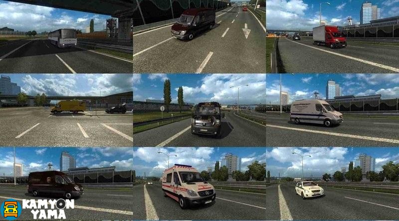 ETS2 – Çek ve Slovakya Trafik Paketi V1.0