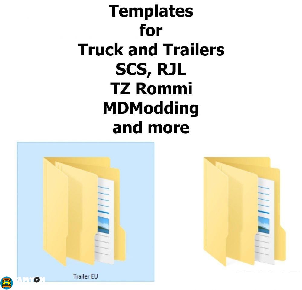 ETS2 – Tır ve Dorseler için Şablonlar