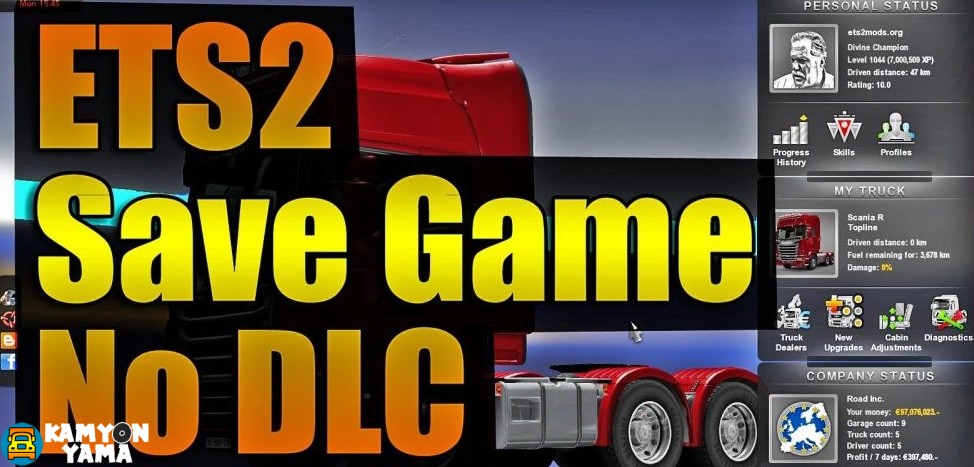 ETS2 – Kayıtlı Oyun Dosyası