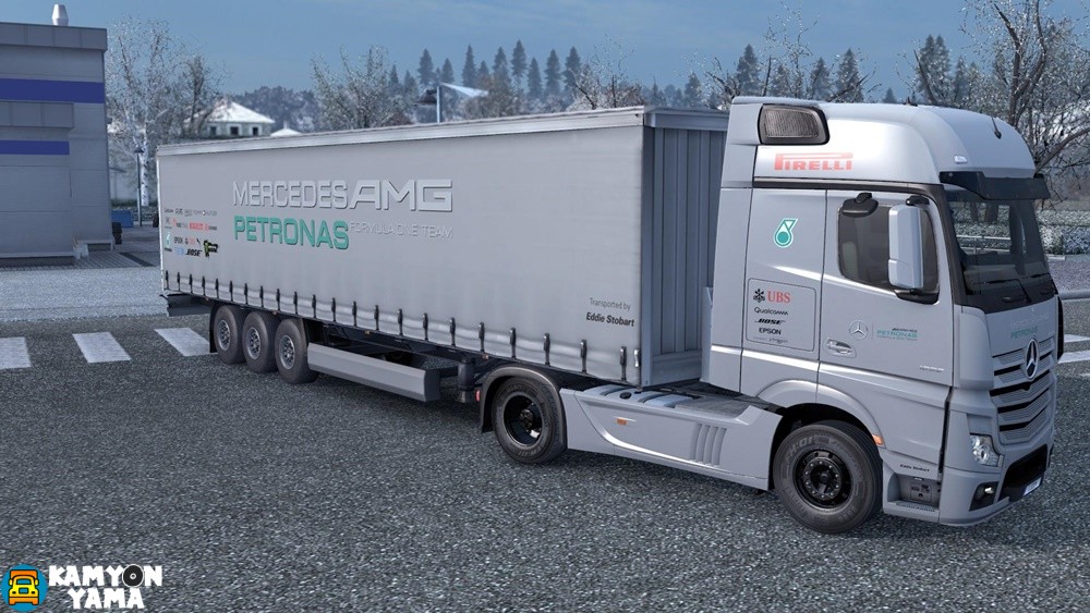 ETS2 – Mercedes-Benz Actros 2014 AMG Petronas Skin
