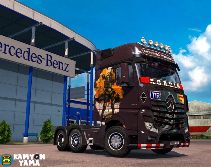 ETS2 – Mercedes Actros 2014 Mohamed Transport Skin Yaması
