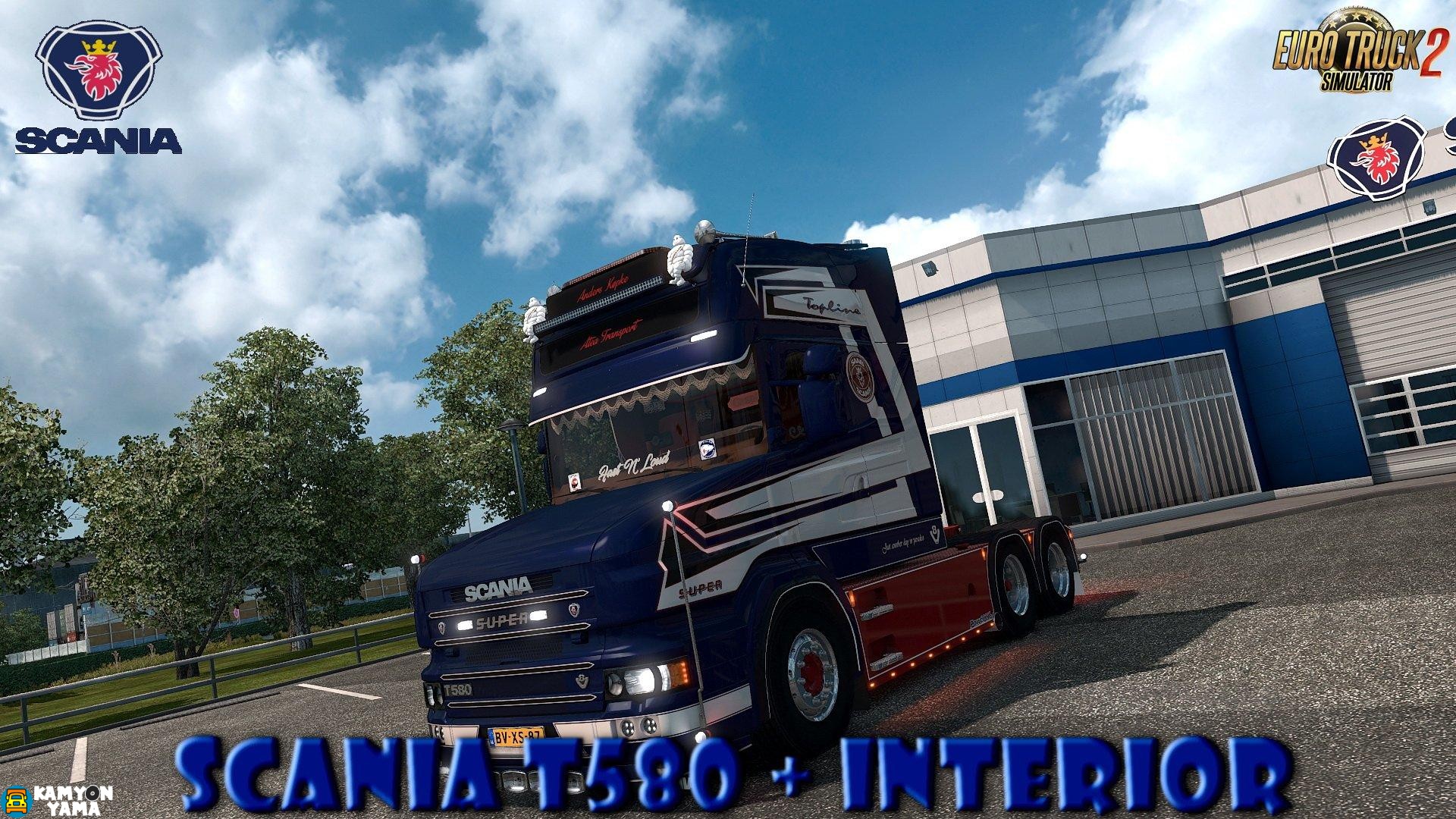 ETS2 – Scania T580 + Interior V1.0