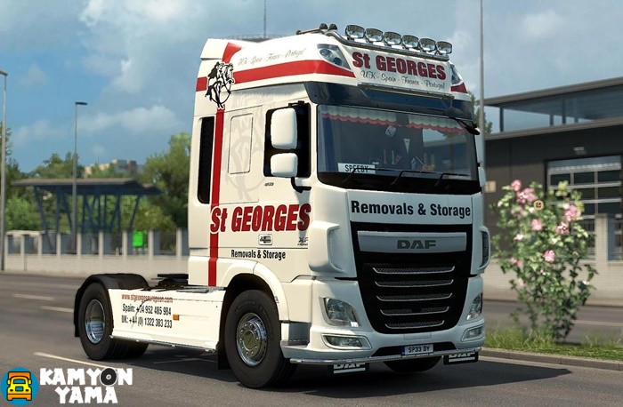 ETS2 – Daf Euro 6 ST. Georges Removals Skin Modu