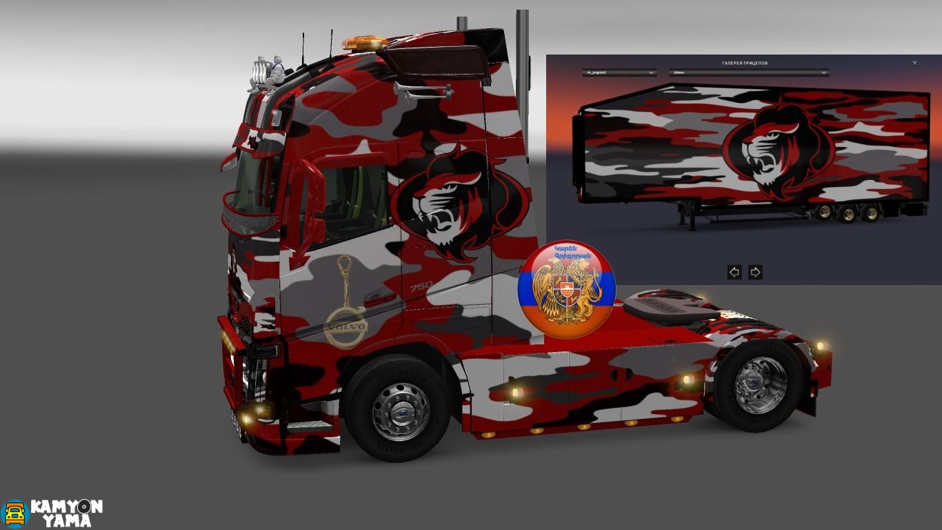 ETS2 – Volvo 2012 2013 Pogran 2 Skin Paketi
