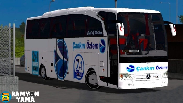ETS2 – Mercedes-Benz Travego Special Edition Çankırı Özlem Skin Modu v 5.5