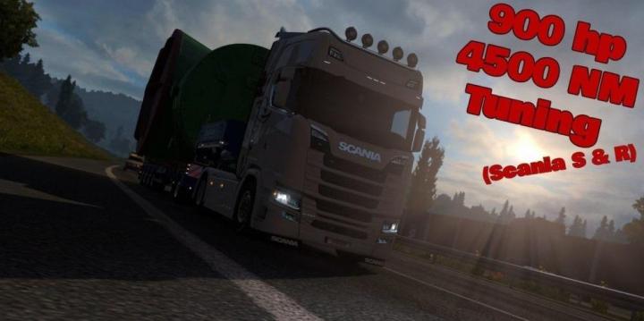 ETS2 – 900Hp 4500Nm Modifiyeli V1 (1.33.X)