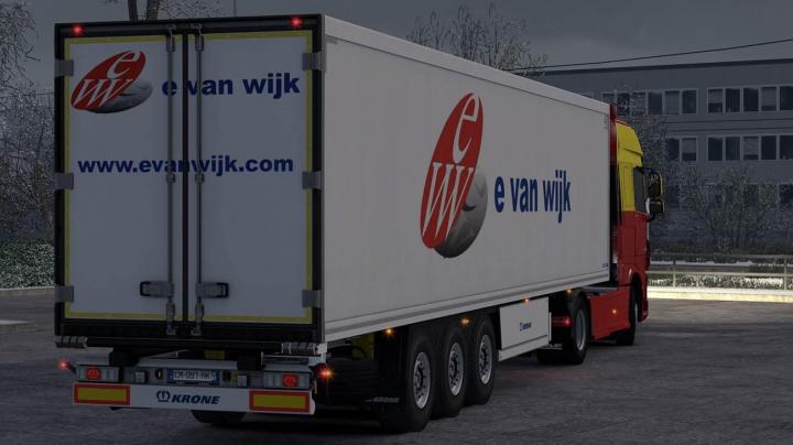 ETS2 – E Van Wijk Lojistik Skinpaketi (1.33.X)