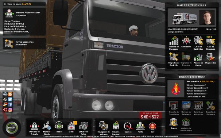 ETS2 – Profil Modu (Eaa Kamyon Haritası) V5.0.8 (1.33.X)