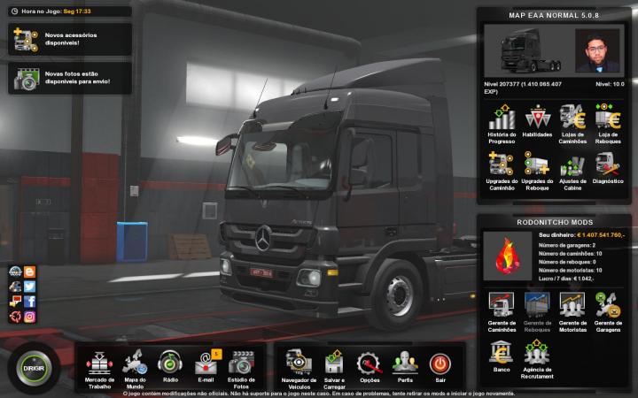 ETS2 – Profil Modu (Eaa Haritası) (1.33.X)