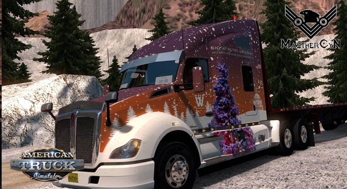 ATS – Kenworth T680 Yılbaşı Skin V1.0 (1.33.X)