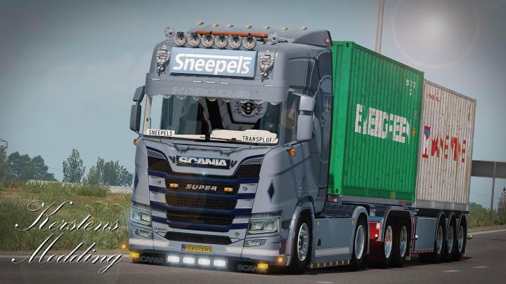 ETS2 – Scania R650 Sneepels Transport Skin (1.33.X)