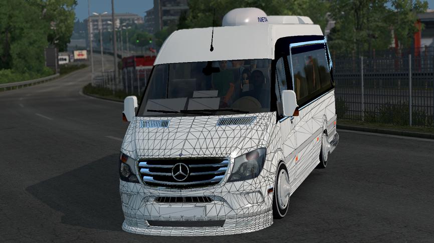 ETS2 – Mercedes-Benz Sprinter 2017 Dolmuş – V1R4 (1.35.x)