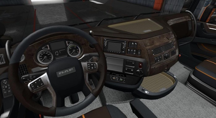ETS2 – Daf E6 Kahverengi Ahşap Lüks Interior (1.36.x)