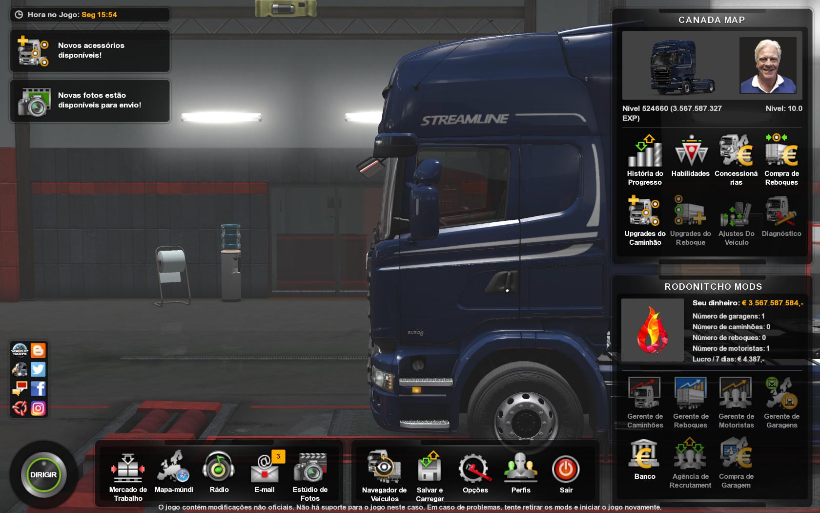 ETS2 – Kanada Haritası Profil Modu (1.35.x)