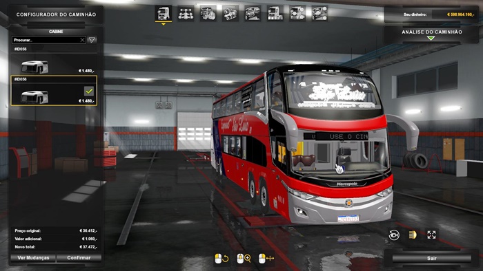 ETS2 – Marcopolo Paradiso G7 Volvo Otobüs Yaması (1.36.x)