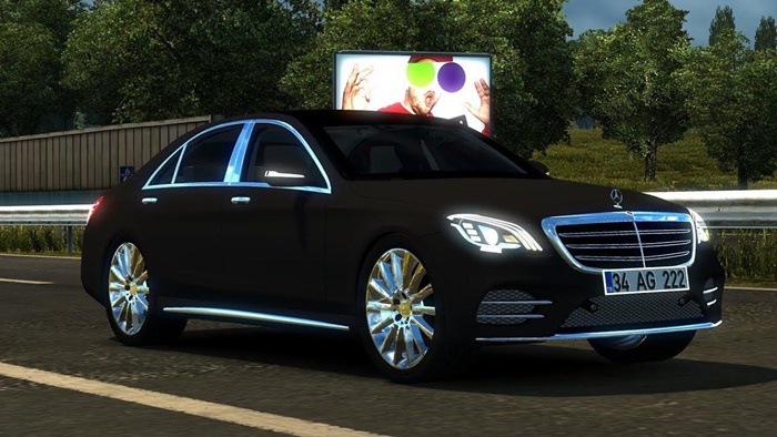 ATS – Mercedes-Benz S400D 4Matic 2019 Model Araba Modu (1.35.x)