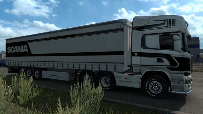 ETS2 – Scania Streamline Topline Siyah-Beyaz Skin V1.0 (1.36.x)