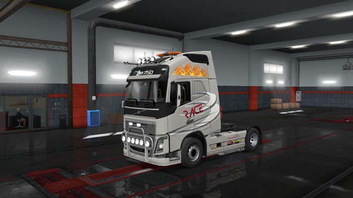 ETS2 – Volvo FH16 2012 Race Skin V2 (1.35.x)