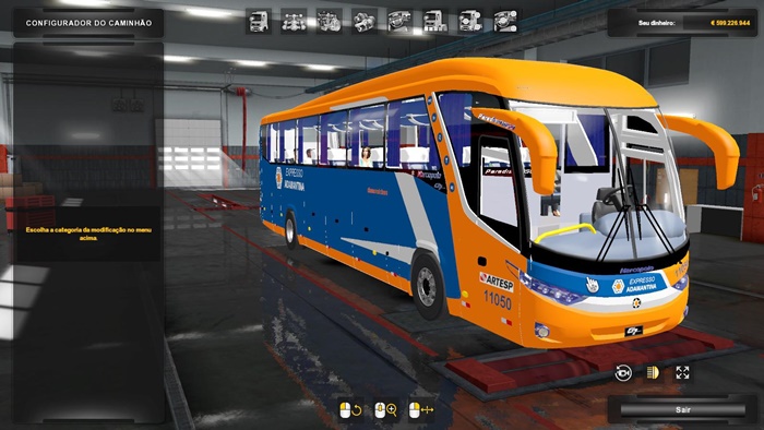ETS2 – Marcopolo G7 1050 Scania Otobüs Yaması V1.5 (1.36.x)