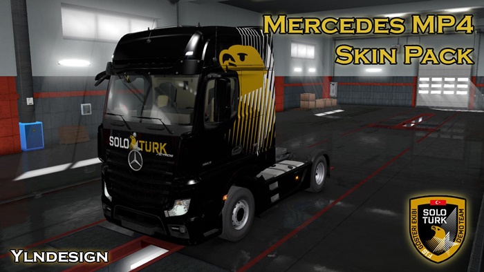 ETS2 – Mercedes MP4 SoloTürk Skin Paketi V1 (1.36.x)