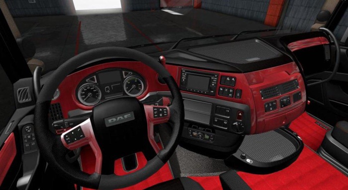 ETS2 – Daf E6 Kırmızı Interior (1.36.x)