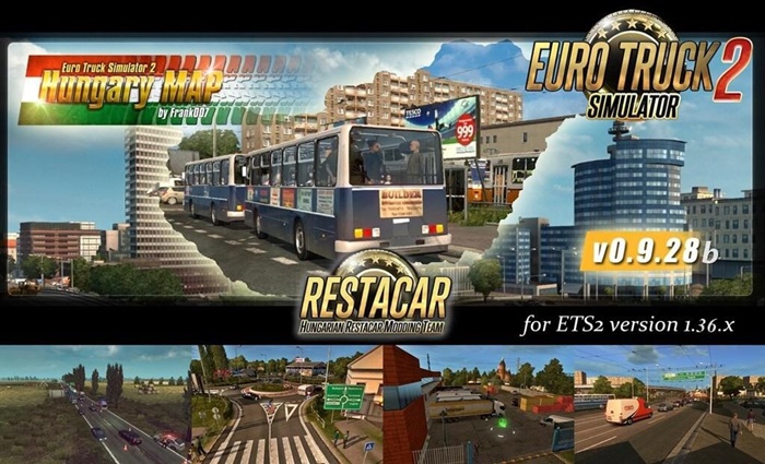 ETS2 – Macaristan Haritası V0928B (1.36.x)